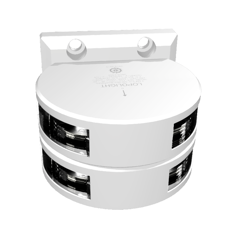 5nm 225° White, Double Masthead, vert mnt, white 5nm 225° White, Double Masthead, vert mnt, white